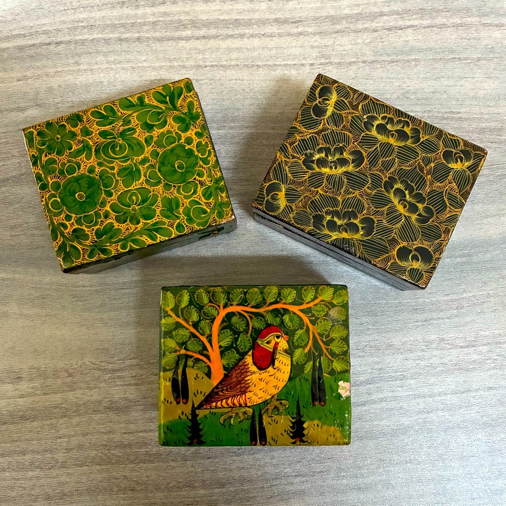 Rare set of 3 KASHMIR